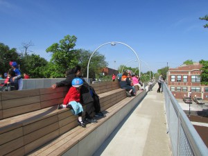Want to just watch the traffic go by? Sit on a bench.