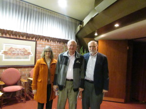 With Sandy and David Rhoads in the lobby of the Golden Rondelle Theater